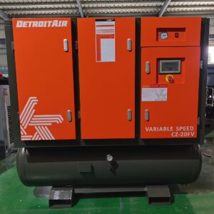 15kW Screw Compressor with Tank and Dryer